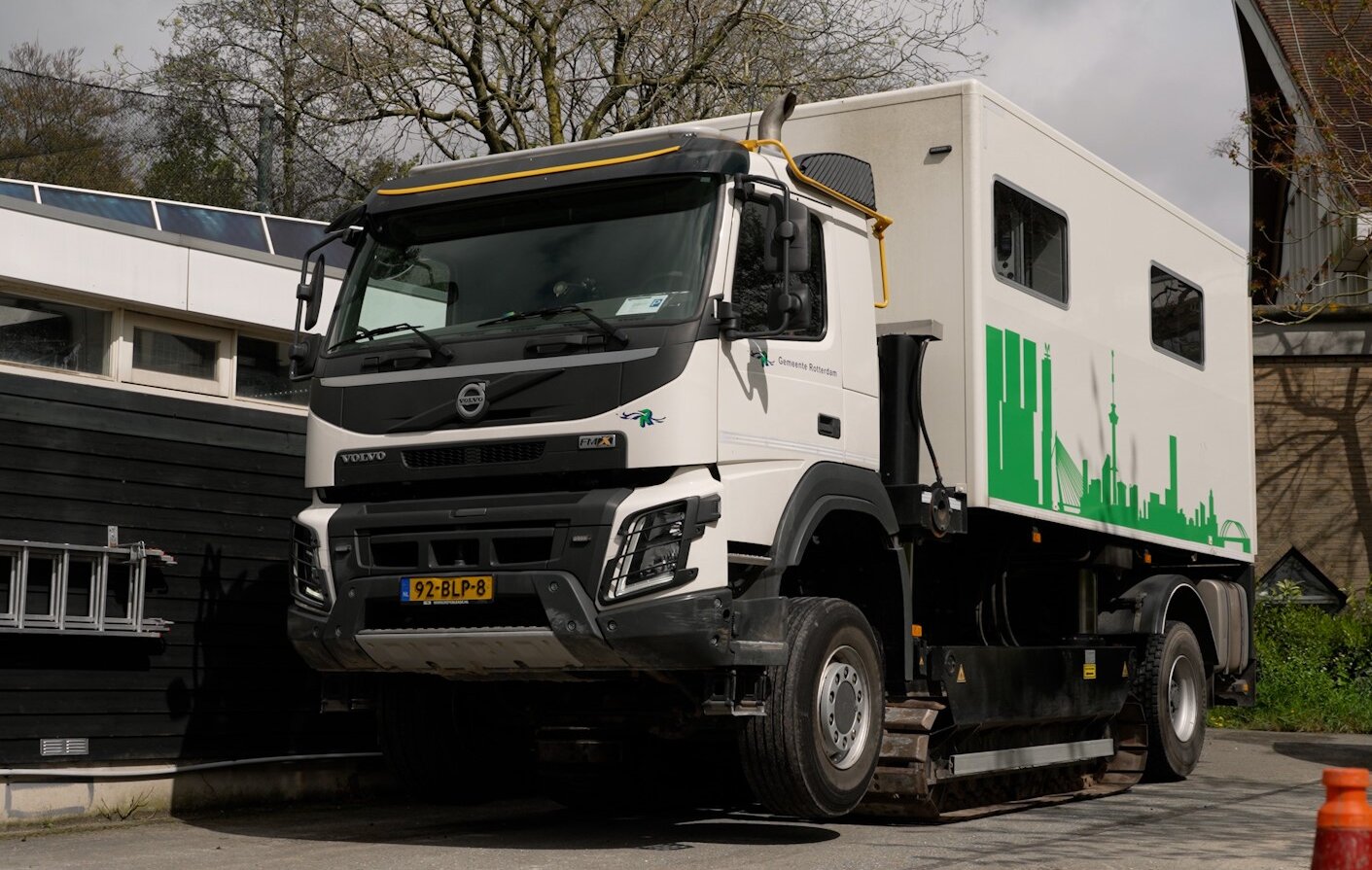 Sondeerwagen (CPT-truck) op locatie